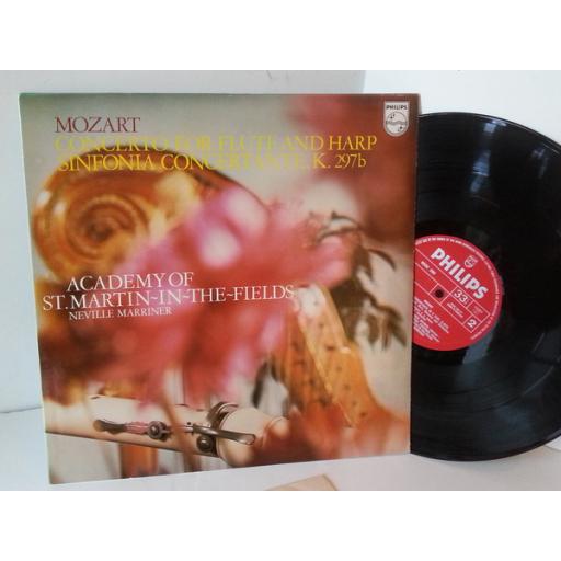 MOZART, SIR NEVILLE MARRINER, THE ACADEMY OF ST MARTIN IN THE FIELDS concerto for flute and harp sinfonia concertante, K 297b, 6500 380