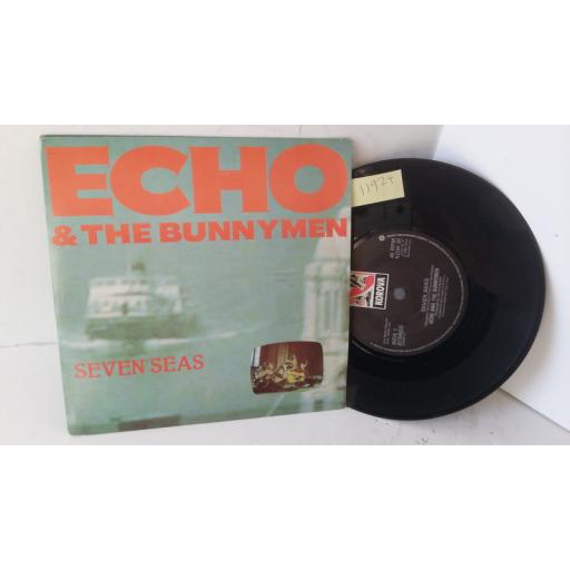 ECHO AND THE BUNNYMEN seven seas, 7 inch single, KOW 35F. LIMITED EDITION 2 X VINYL NUMBERED GATEFOLD SLEEVE