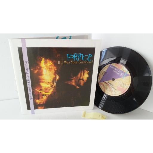 PRINCE if i was your girlfriend, 7 inch single, special limited edition poster bag, W8334W