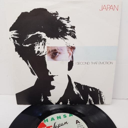 JAPAN, I second that emotion, B side halloween, HANSA 12, 7" single
