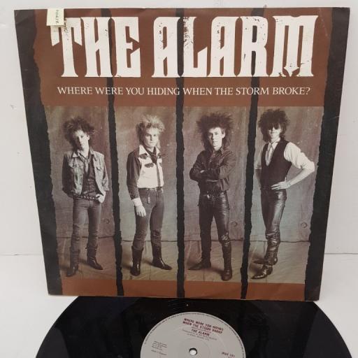THE ALARM, where were you hiding when the storm broke?, B side pavilion steps + what kind of hell (live), IRSX 101, 12" single