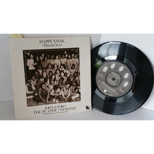 JOHN & YOKO & THE PLASTIC ONO BAND happy xmas (war is over), 7 inch single, R 5970