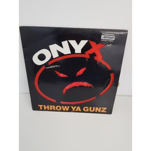 ONYX, throw ya gunz, DIE-CUT SLEEVE WITH RED VINYL, 659831, 12" EP