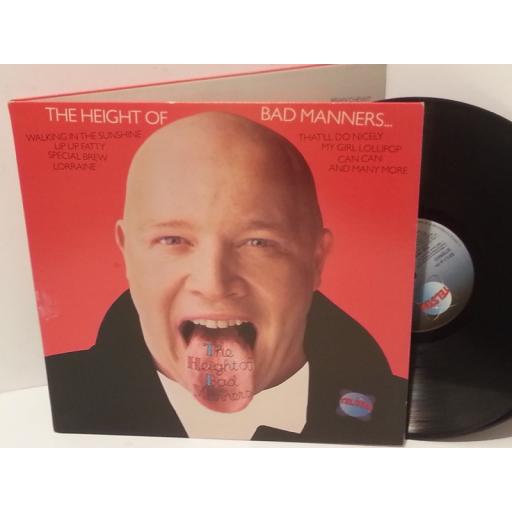 BAD MANNERS the height of bad manners, gatefold, STAR 2229