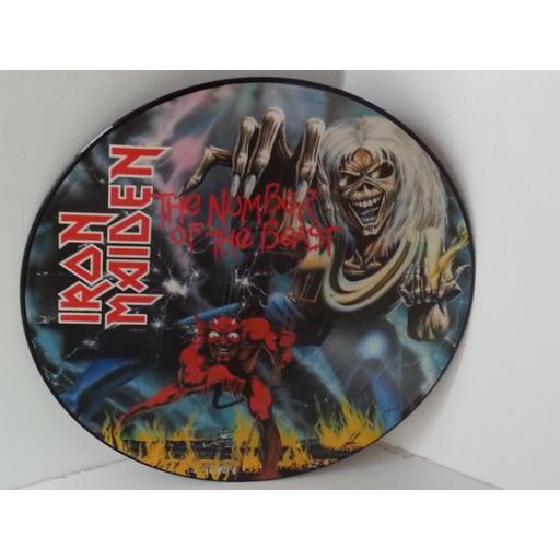 IRON MAIDEN the number of the beast, picture disc EMCP3400