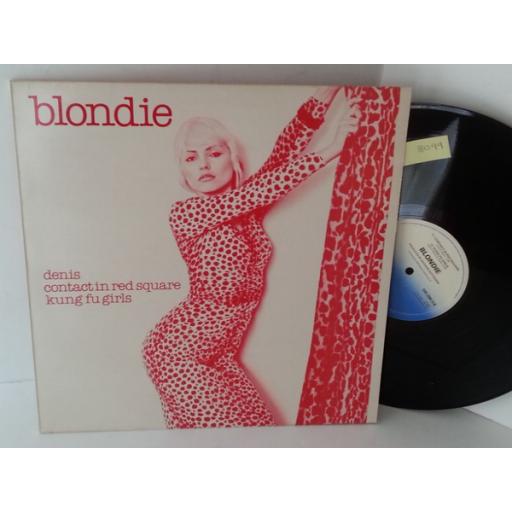 BLONDIE denis, contact in red square, kung fu girls 12 inch single EP, CHS 2204