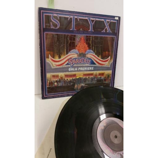 STYX paradise theater, gatefold, etched vinyl, AMLK 63719