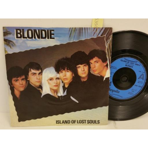BLONDIE island of lost souls, PICTURE SLEEVE, 7 inch single, CHS 2608