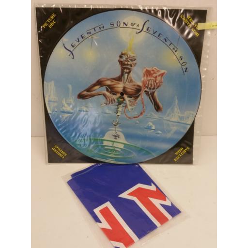 IRON MAIDEN seventh son of a seventh son, 12 inch limited edition picture disc, banner, EMDP 1006