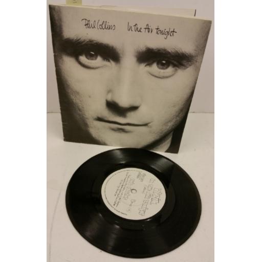 PHIL COLLINS in the air tonight, 7 inch single, gatefold booklet sleeve, VSK102