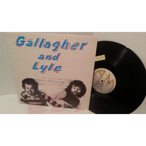 GALLAGHER AND LYLE breakaway, AMLH 68348, lyric insert