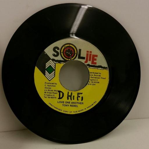 TONY REBEL love one another, 7 inch single, 92-61204