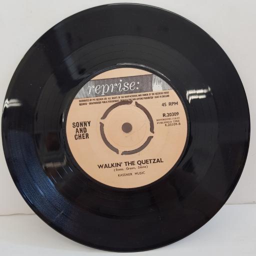 SONNY AND CHER, baby don't go, B side walkin' the quetzal, R.20309, 7" single