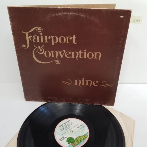 FAIRPORT CONVENTION, nine, ILPS 9246, 12" LP