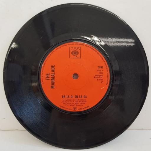 THE MARMALADE, ob-la-di ob-la-da, B side chains, 3892, 7" single