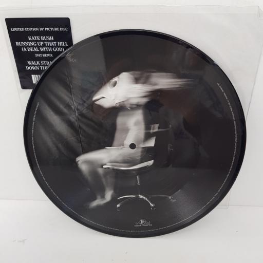 KATE BUSH, running up that hill (a deal with god)(2012 remix), B side walk straight down the middle, FPSPD004, 10" single, picture disc