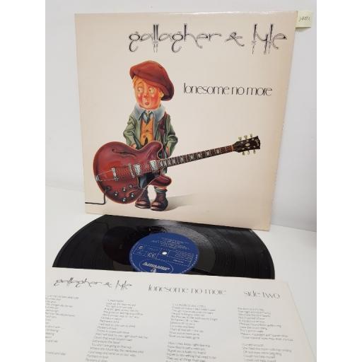 GALLAGHER & LYLE, lonesome no more, 9109 628, 12" LP