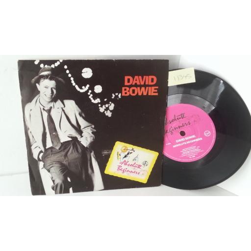 DAVID BOWIE absolute beginners, 7 inch single, VS 838