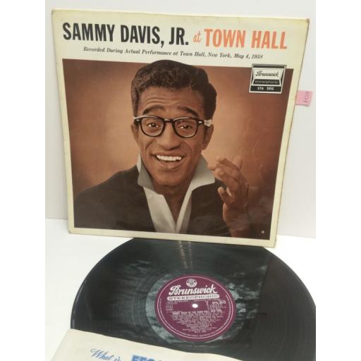 SAMMY DAVIES, JR at the town hall New York, May 1958 STEREO STA3012