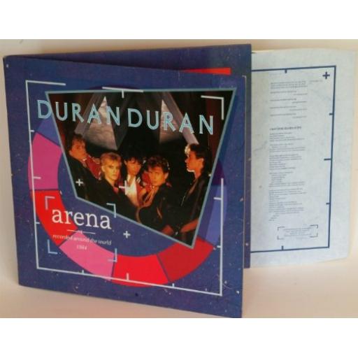 Duran Duran Arena. 12" VINYL LP. UKDD2
