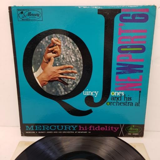 QUINCY JONES AND HIS ORCHESTRA, live at newport 1961, MG 20653, 12" LP, mono