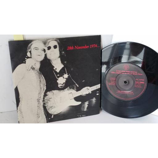 ELTON JOHN BAND FEATURING JOHN LENNON AND THE MUSCLE SHOALS HORNS 28th november 1974, 7 inch single, DJS 10965