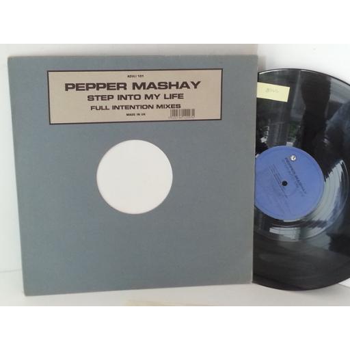 PEPPER MASHAY step into my life, 12 inch single, 2 tracks, AZULI 101