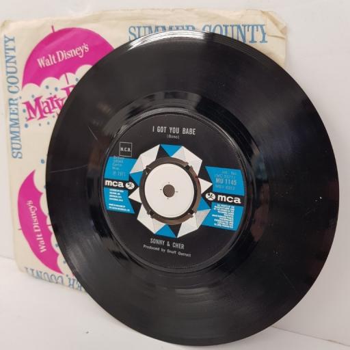 SONNY & CHER, all I ever need is you, B side I got you babe, MU 1145, 7" single