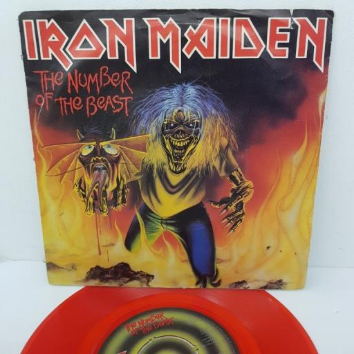 IRON MAIDEN, the number of the beast, B side remember tomorrow, EMI 5287, 7 inch single