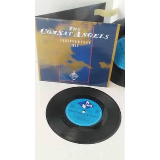 THE COMSAT ANGELS independence day, gatefold, 2 x 7 inch single, JIVE 54