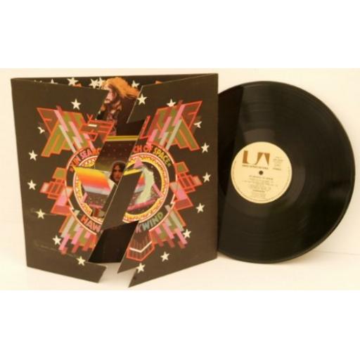 HAWKWIND in search of space VINYL LP UAG 29202 LOG BOOK & FOLD OUT SLEEVE