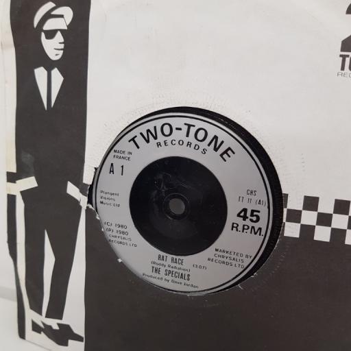THE SPECIALS, rat race, B side rude buoys outa jail, CHS TT 11, 7" single