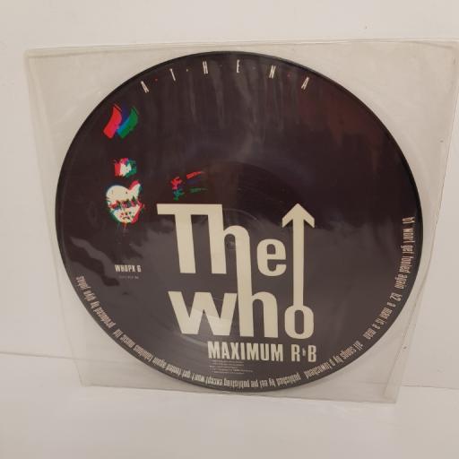 THE WHO - Athena, side A Athena, side B Won't Get Fooled Again, A Man Is A Man, WHOPX 6, PICTURE VINYL, 12''LP