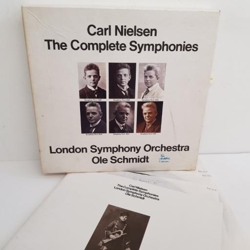 Carl Nielsen, The London Symphony Orchestra, Ole Schmidt ‎– The Complete Symphonies Symphonies, RHS 324-330, 6x12" LP, box set