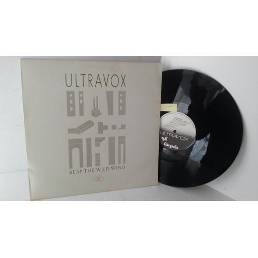 ULTRAVOX reap the wild wind, embossed sleeve, 12 inch single, CHS12 2639
