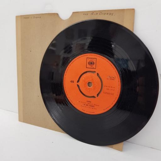 THE RIP CHORDS, here I stand, B side karen, AAG 143, 7" single