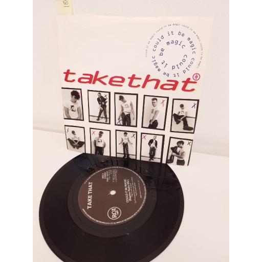 TAKE THAT, could it be magic rapino radio mix, B side take that radio megamix, LC 0316, 7" single