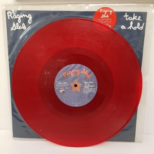RAGING SLAB, take a hold, B side move that thang + weatherman live , SLAB1, 12 inch single, limited edition, numbered