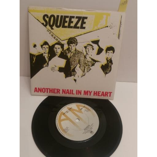 SQUEEZE another nail in my heart & pretty thing ams7507. 7" picture sleeve single