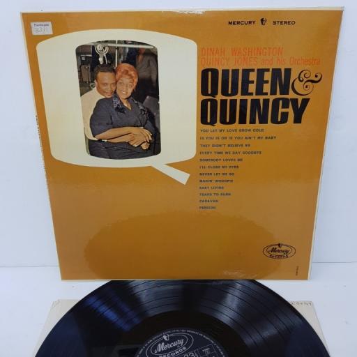 DINAH WASHINGTON, QUINCY JONES AND HIS ORCHESTRA, queen and quincy, 20049 SMCL, 12" LP