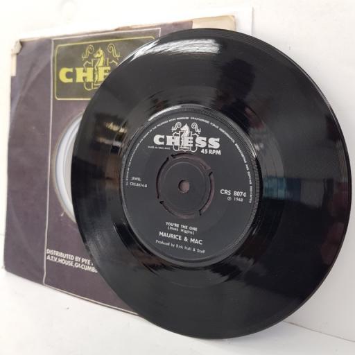 MAURICE & MAC, you left the water running, B side you're the one, CRS 8074, 7" single