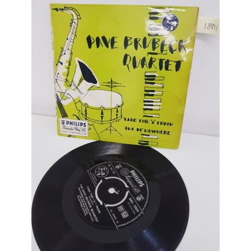 THE DAVE BRUBECK QUARTET, take the 'a' train, B side out of nowhere, BBE 12024, 7" EP