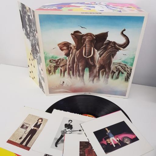 ELVIS COSTELLO AND THE ATTRACTIONS, armed forces, 12" DIE-CUT FOLD OLD SLEEVE, FIRST PRESS, RAD 14