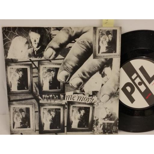 PIL memories, PICTURE SLEEVE, 7 inch single, VS 299