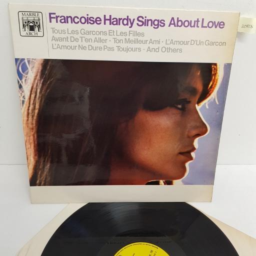 FRANCOISE HARDY, francoise hardy sings about love, MAL 792, 12" LP, compilation, mono