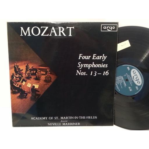 MOZART, ACADEMY OF ST MARTIN IN THE FIELDS, NEVILLE MARRINER four early symphonies nos. 13 -16, ZRG 594