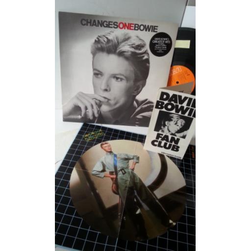 DAVID BOWIE changesonebowie, RS 1055, fan club flyer and space oddity poster