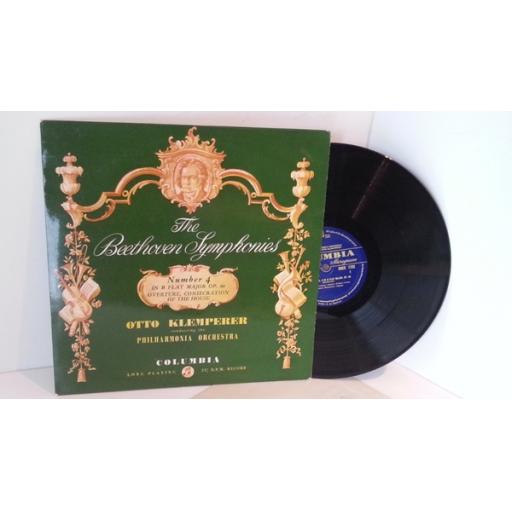 BEETHOVEN. Klemperer, The Beethoven Symphonies No 4. Columbia 33CX1702 Blue & Gold label mono ED1