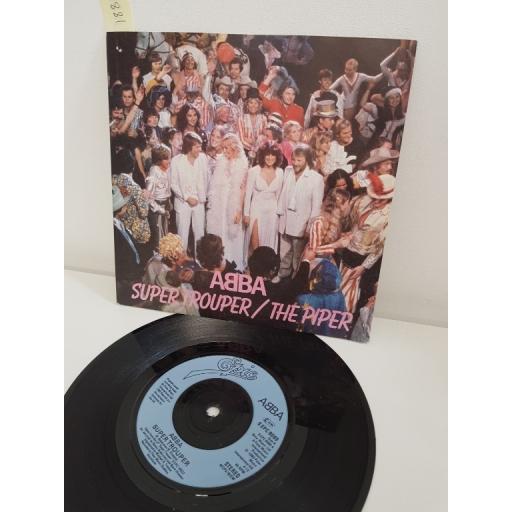 ABBA, super trouper, side B the piper, S EPC 9089, 7'' single
