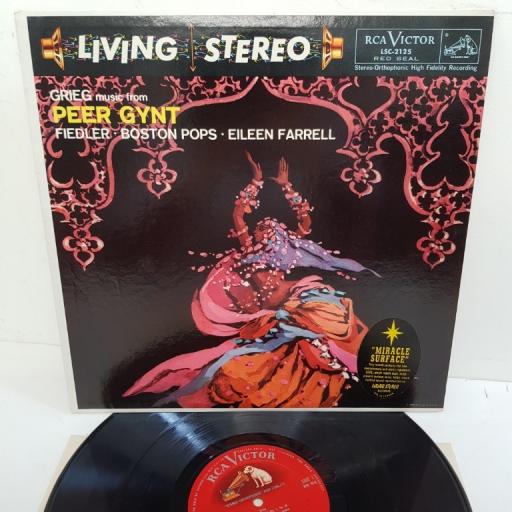 Grieg, Fiedler, Boston Pops, Eileen Farrell ‎– Music From Peer Gynt · Lyric Suite, LSC 2125, 12" LP